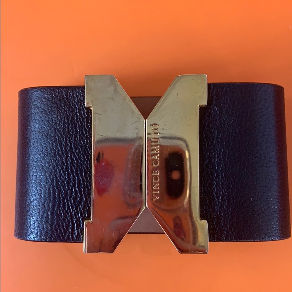Vince Camuto Black Leather Bracelet